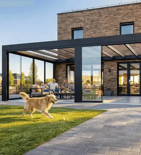 Cubeline-Cube-veranda-met-hoogwaardige-aluminium-overkapping-maatwerk-design-en-luxe-afwerking-bij Cubeline-Cube-veranda-met-hoogwaardige-aluminium-overkapping-maatwerk-design-en-luxe-afwerking-bij